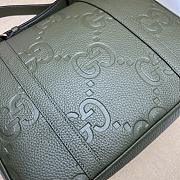Gucci Jumbo GG Medium Messenger Bag Dark Green Size 31 x 24.5 x 6 cm - 6
