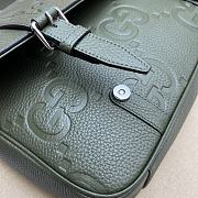 Gucci Jumbo GG Medium Messenger Bag Dark Green Size 31 x 24.5 x 6 cm - 2