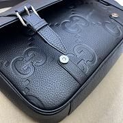 Gucci Jumbo GG Medium Messenger Bag Black Size 31 x 24.5 x 6 cm - 5