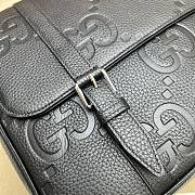 Gucci Jumbo GG Medium Messenger Bag Black Size 31 x 24.5 x 6 cm - 3