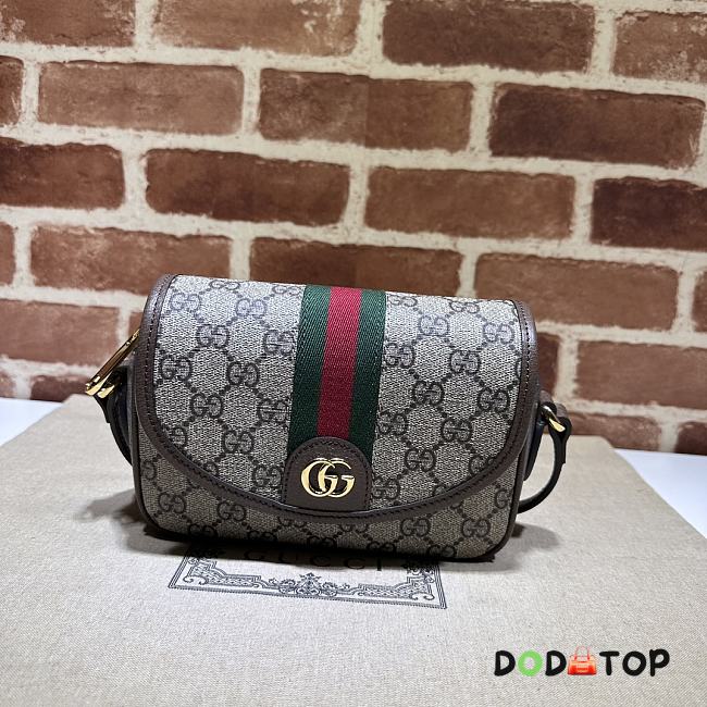 Gucci Ophidia GG Mini Shoulder Bag Brown Size 19 x 13 x 5 cm - 1