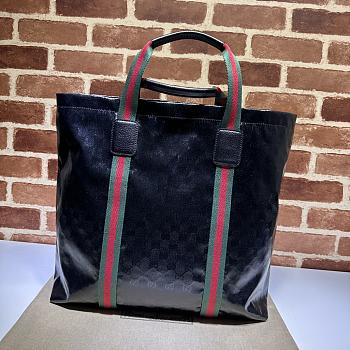 Gucci GG Tender Medium Tote Bag Black Size 39 x 41 x 16 cm