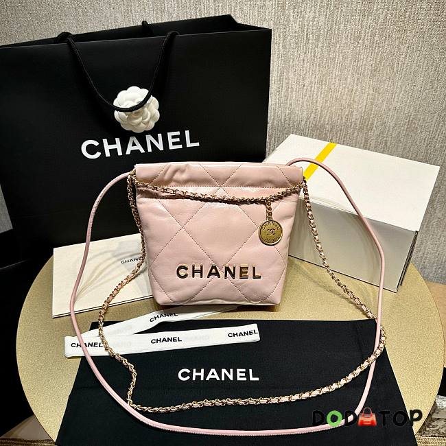 Chanel Mini 22 Bag Light Pink Size 19 x 20 x 6 cm - 1