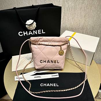 Chanel Mini 22 Bag Light Pink Size 19 x 20 x 6 cm