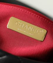 Chanel 19 Large Flap Bag Lambskin Black Silver Size 30 cm - 6