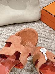 Hermes Oran Sandals Brown Heel 5 cm - 2
