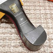 Hermes Oran Sandals Yellow Heel 5 cm - 6