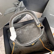 YSL Gaby Bucket Black Bag Size 19 x 17 x 15 cm - 4