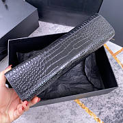 YSL Manhattan Black Crocodile Bag Size 29 x 20.5 x 7 cm - 5