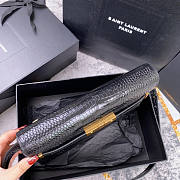 YSL Manhattan Black Crocodile Bag Size 29 x 20.5 x 7 cm - 4