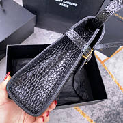 YSL Manhattan Black Crocodile Bag Size 29 x 20.5 x 7 cm - 3