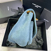 YSL Niki Medium Blue Bag Size 28 x 20 x 8 cm - 3