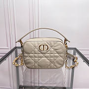 Dior Small Caro Top Handle Camera Bag Beige Size 19 x 13 x 4.5 cm - 1