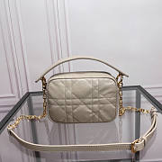 Dior Small Caro Top Handle Camera Bag Beige Size 19 x 13 x 4.5 cm - 4