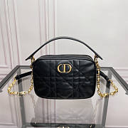 Dior Small Caro Top Handle Camera Bag Black Size 19 x 13 x 4.5 cm - 1