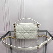 Dior Small Caro Top Handle Camera Bag White Size 19 x 13 x 4.5 cm - 5
