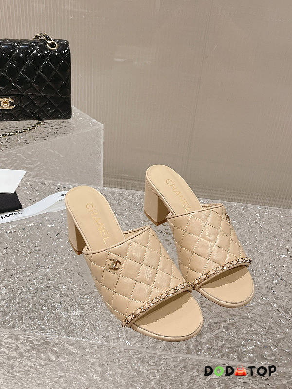 Chanel Beige Sandals 7 cm - 1