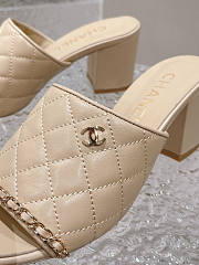 Chanel Beige Sandals 7 cm - 3