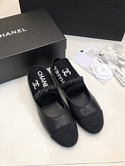 Chanel Black Flats (No Sock) - 1