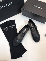 Chanel Black Flats (No Sock) - 3