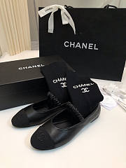 Chanel Black Flats (No Sock) - 4
