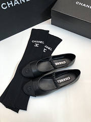 Chanel Black Flats (No Sock) - 2