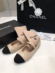 Chanel Beige Flats (No Sock) - 6