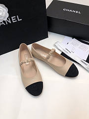 Chanel Beige Flats (No Sock) - 4