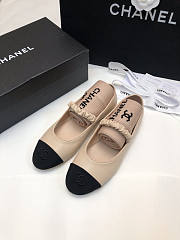Chanel Beige Flats (No Sock) - 2
