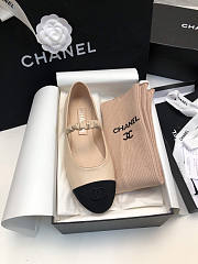 Chanel Beige Flats (No Sock) - 3