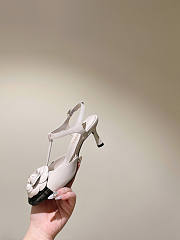 Chanel White Heels 4.5 cm - 6