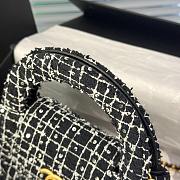 Chanel Kelly Handle Bag Woolen Size 13 x 20 x 7 cm - 6
