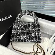 Chanel Kelly Handle Bag Woolen Size 13 x 20 x 7 cm - 5