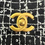 Chanel Kelly Handle Bag Woolen Size 13 x 20 x 7 cm - 3