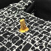 Chanel Kelly Handle Bag Woolen Size 13 x 20 x 7 cm - 2