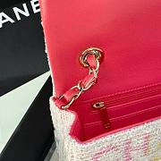 Chanel Woolen CF Mini Pink Size 20 x 13 x 7 cm - 6