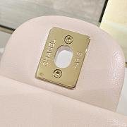 Chanel Flap Bag Off White Lambskin Gold Hardware Size 20 cm - 5