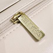 Chanel Flap Bag Off White Lambskin Gold Hardware Size 20 cm - 2