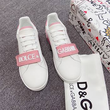 Dolce & Gabbana Pink Sneakers 