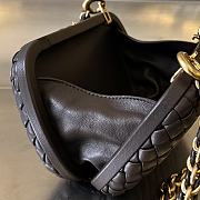 Bottega Veneta Knot With Chain Bag Brown Size 19 x 11.5 x 5 cm - 4
