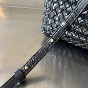 Bottega Veneta Mini Cabat Tote Crocodile Leather Bag Black Size 20 x 15 x 12 cm - 3