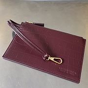 Bottega Veneta Mini Cabat Tote Crocodile Leather Bag Red Size 20 x 15 x 12 cm - 6