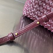 Bottega Veneta Mini Cabat Tote Crocodile Leather Bag Red Size 20 x 15 x 12 cm - 3