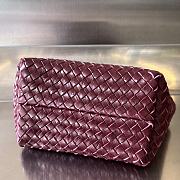 Bottega Veneta Mini Cabat Tote Crocodile Leather Bag Red Size 20 x 15 x 12 cm - 2