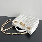 Bottega Veneta Small Andiamo White Chain Bag Size 25 x 22 x 10.5 cm - 6