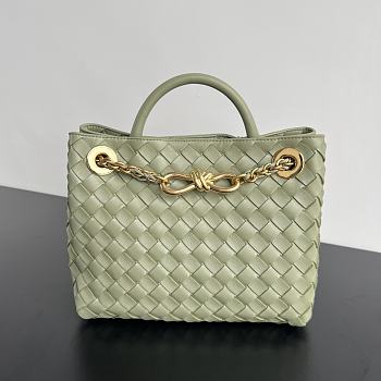 Bottega Veneta Small Andiamo Green Chain Bag Size 25 x 22 x 10.5 cm
