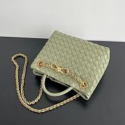Bottega Veneta Small Andiamo Green Chain Bag Size 25 x 22 x 10.5 cm - 5