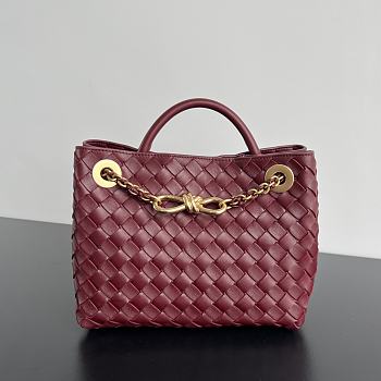 Bottega Veneta Small Andiamo Red Chain Bag Size 25 x 22 x 10.5 cm