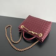 Bottega Veneta Small Andiamo Red Chain Bag Size 25 x 22 x 10.5 cm - 6
