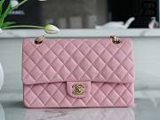 Chanel Classic Medium Flap Bag Lambskin In Pink 25 cm - 1